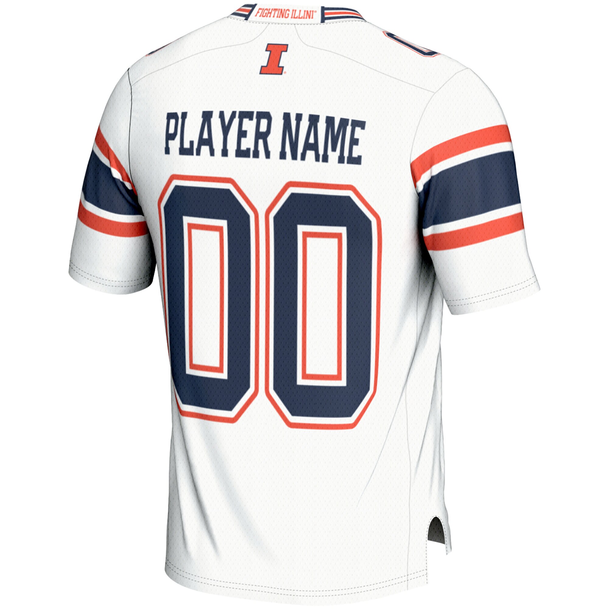 [NJP] Illinois Fighting Illini GameDay Greats Youth NIL Pick-A-Player Football Jersey - White