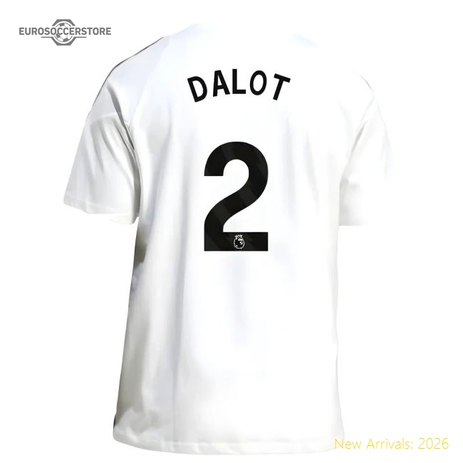 2025-2026 Man Utd Training Tee (white) (dalot 2) - Economical