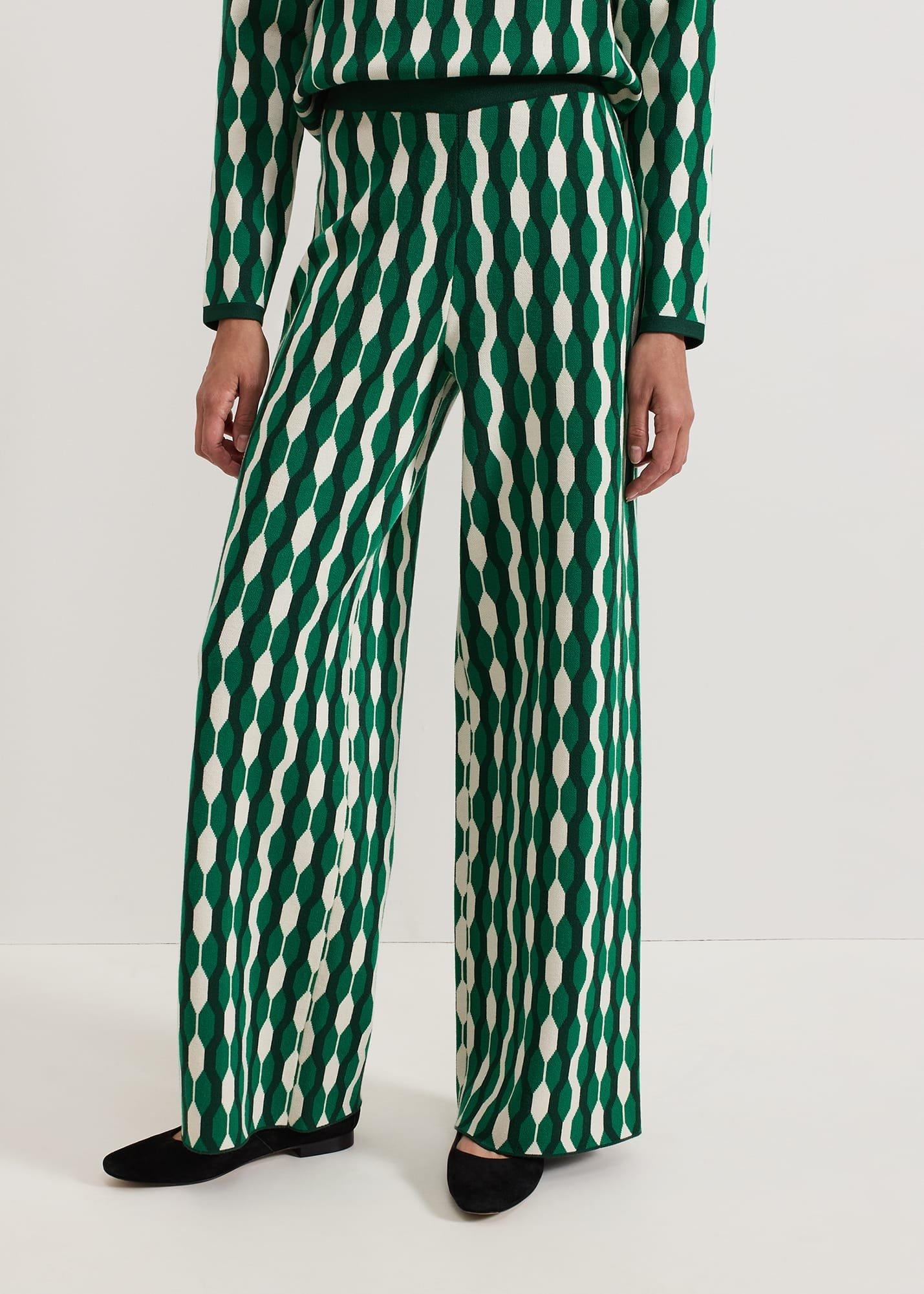 Payton Geo Jacquard Knitted Trousers