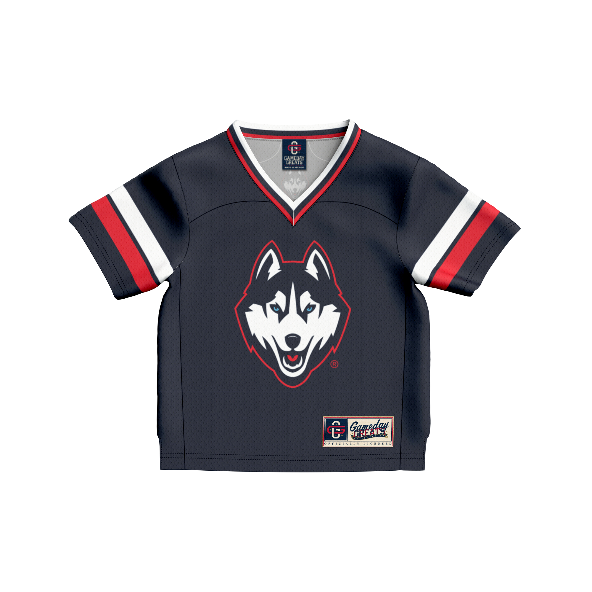 #1 UConn Huskies GameDay Greats Toddler Lightweight Collegiate Football Fashion Jersey - Navy