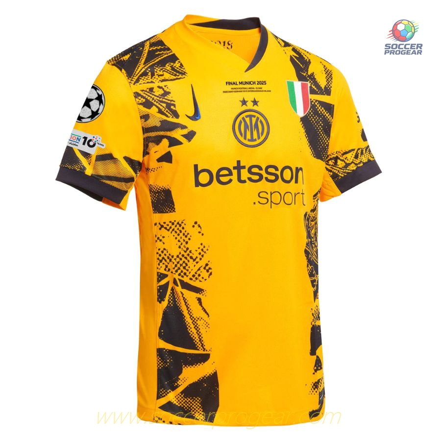 Inter Milan Third UCL Munich Final 2025 Football Jersey