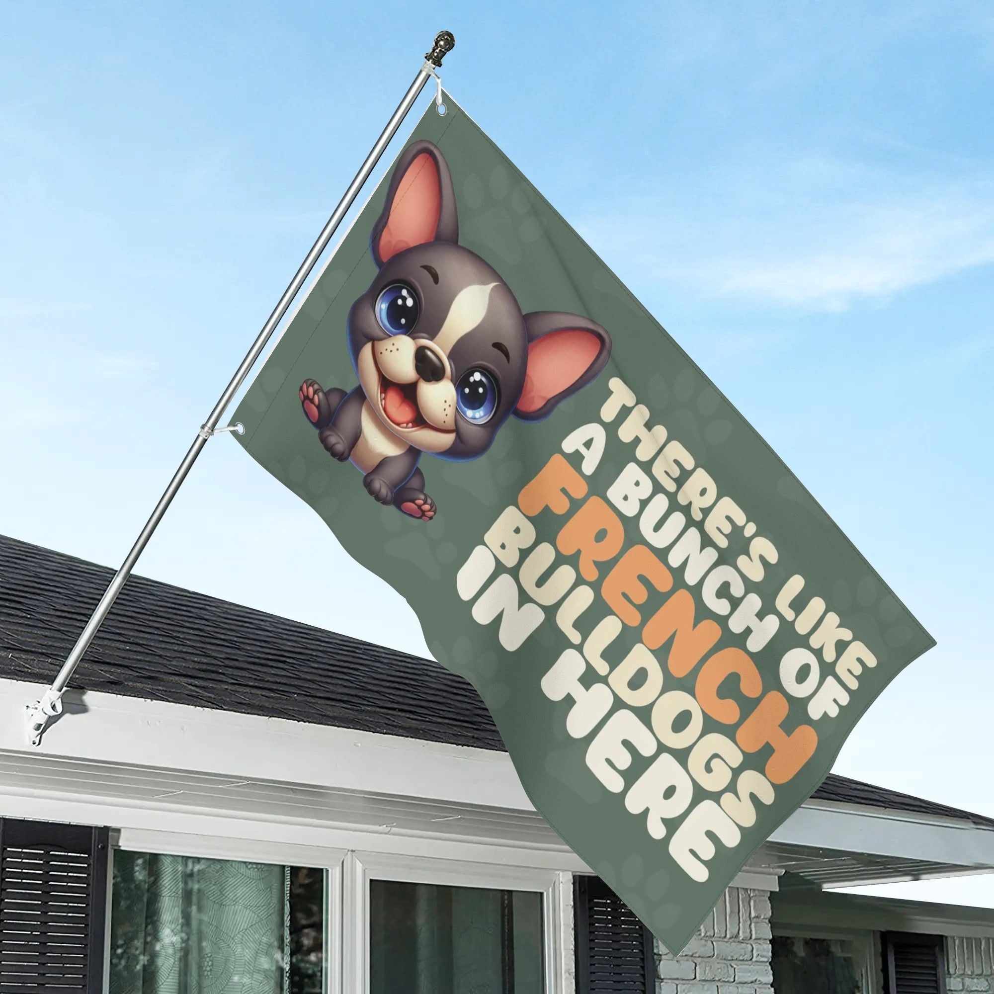 Garden Flags For Frenchie Lovers For French Bulldogs | Vet-recommended