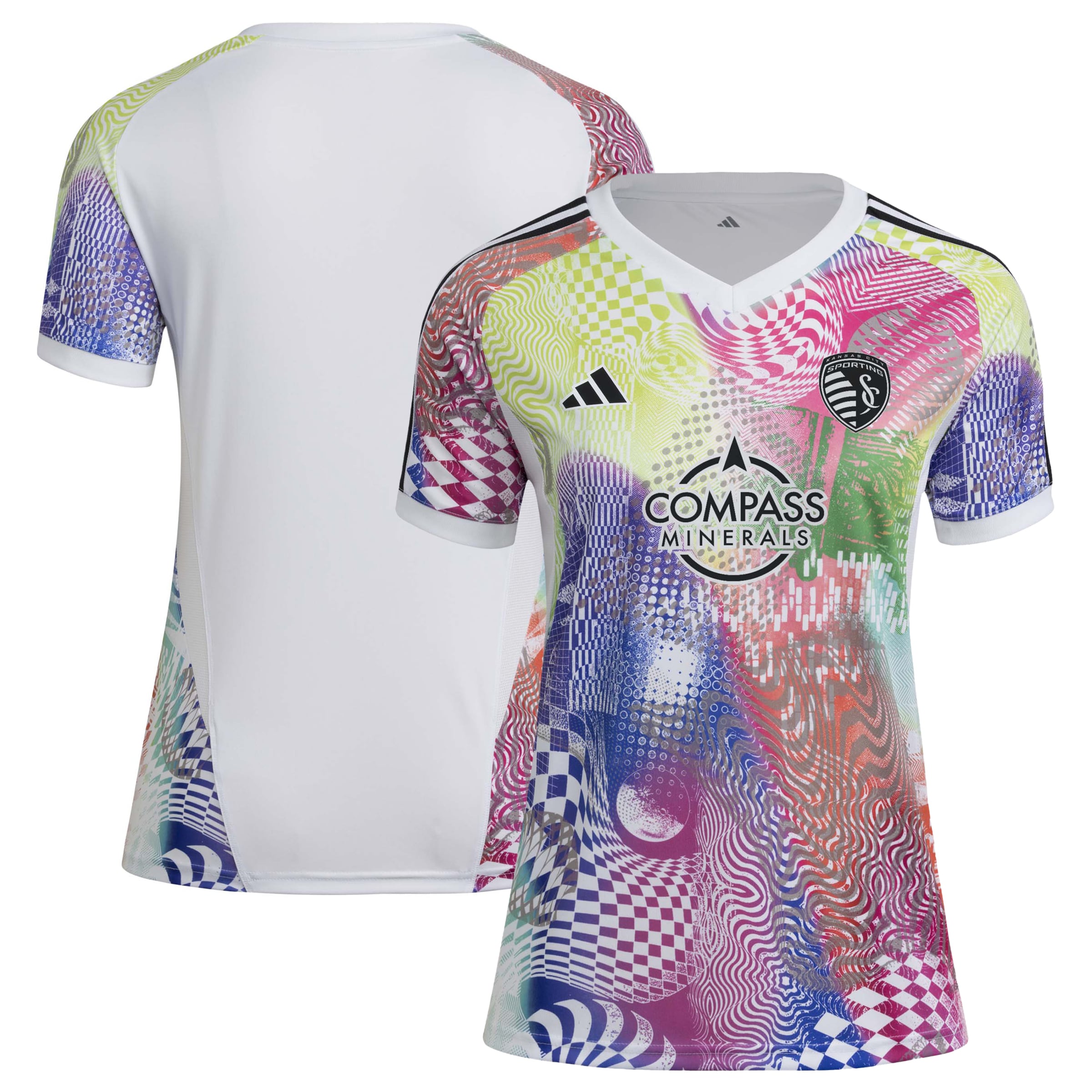 [SJH] Sporting Kansas City Women's 2025 Pride Pre-Match Jersey Top - White