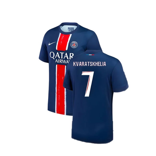 2024-2025 PSG Home Shirt Quick Dry Lightweight Moisture Wicking