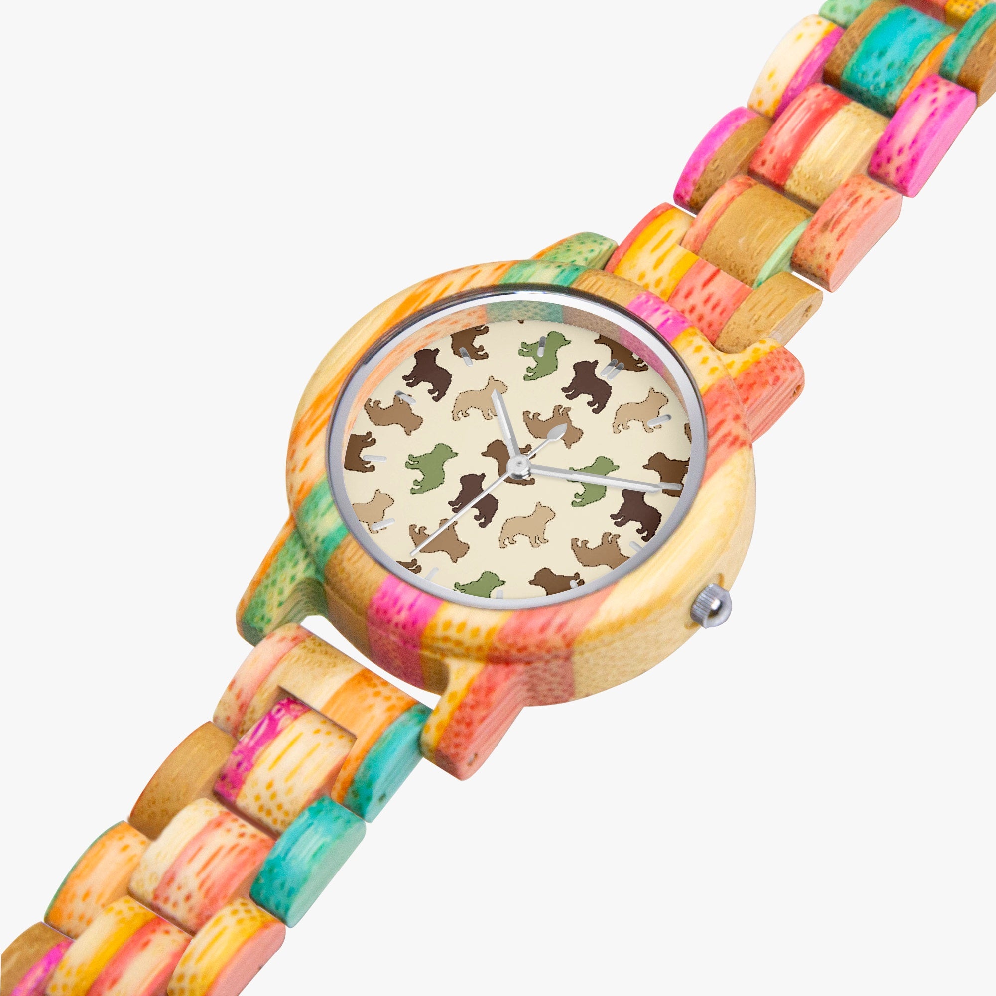 Premium Oakley - Stylish Wooden Watch For Frenchie Lovers as a Gift