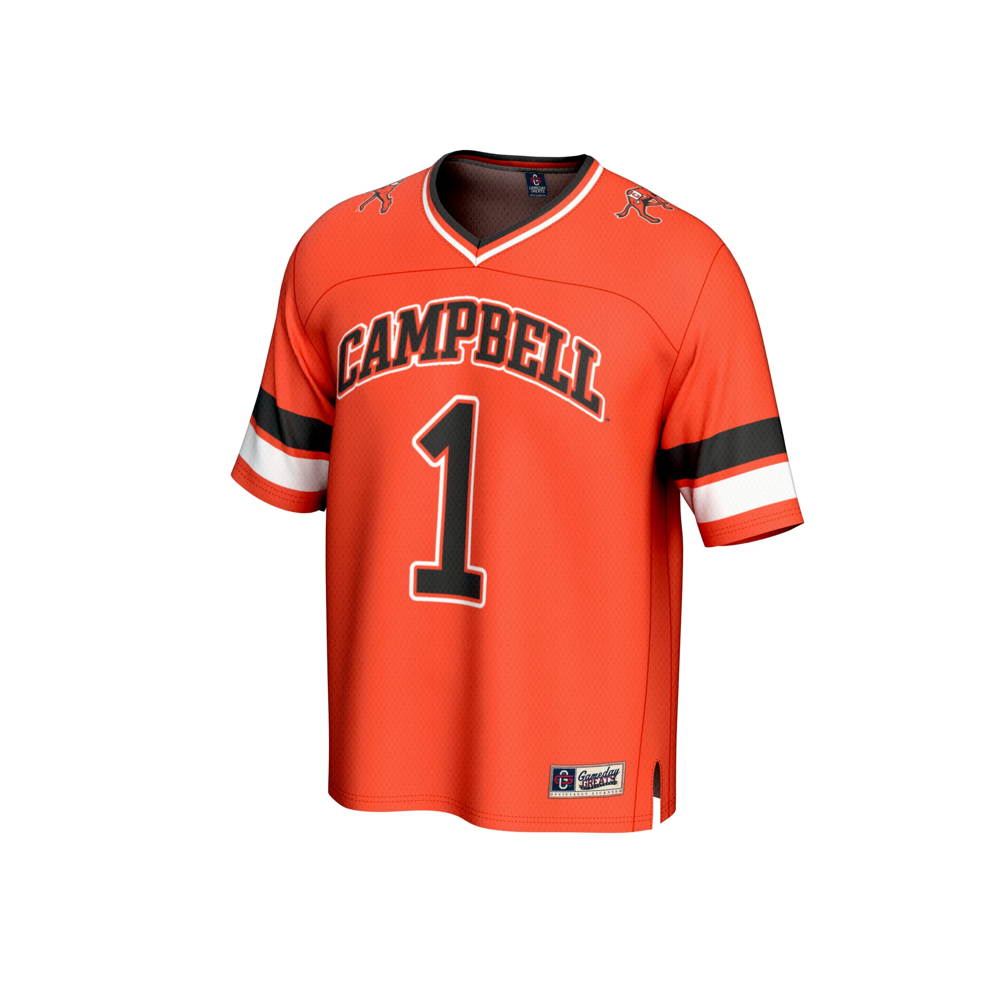 Youth #1 Orange Campbell Fighting Camels Lightweight Collegiate Football Fashion Jersey