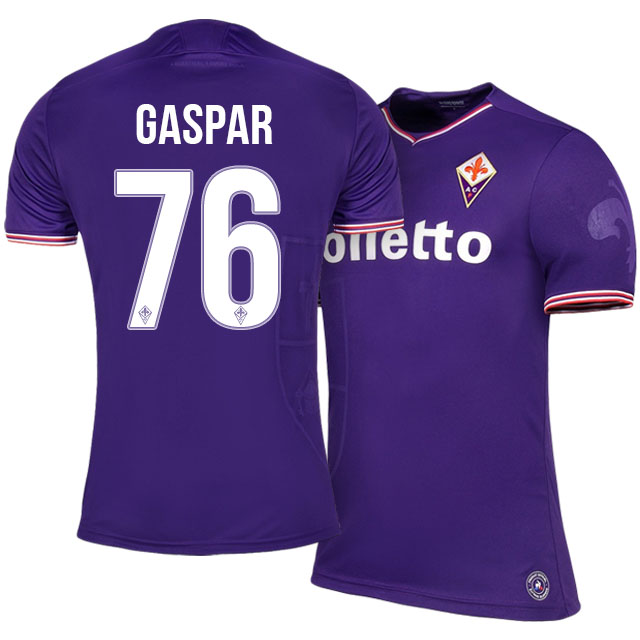 Lightweight Fiorentina Home 201718 76 Bruno Gaspar Soccer Jersey Shirt