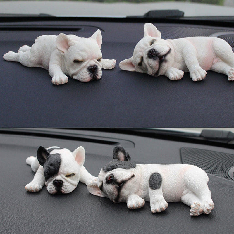 Lifestyle-Driven Artistic Sleeping Frenchie Car Interior Decor - Show...