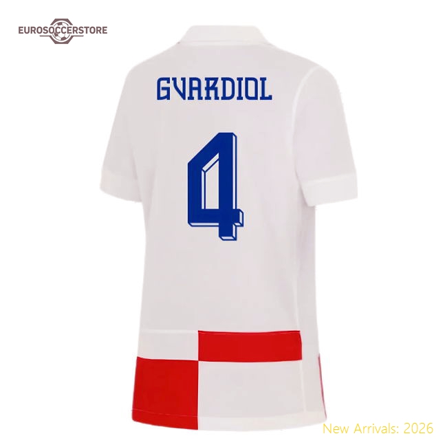 2024-2025 Croatia Home Shirt (Kids) (Gvardiol 4)