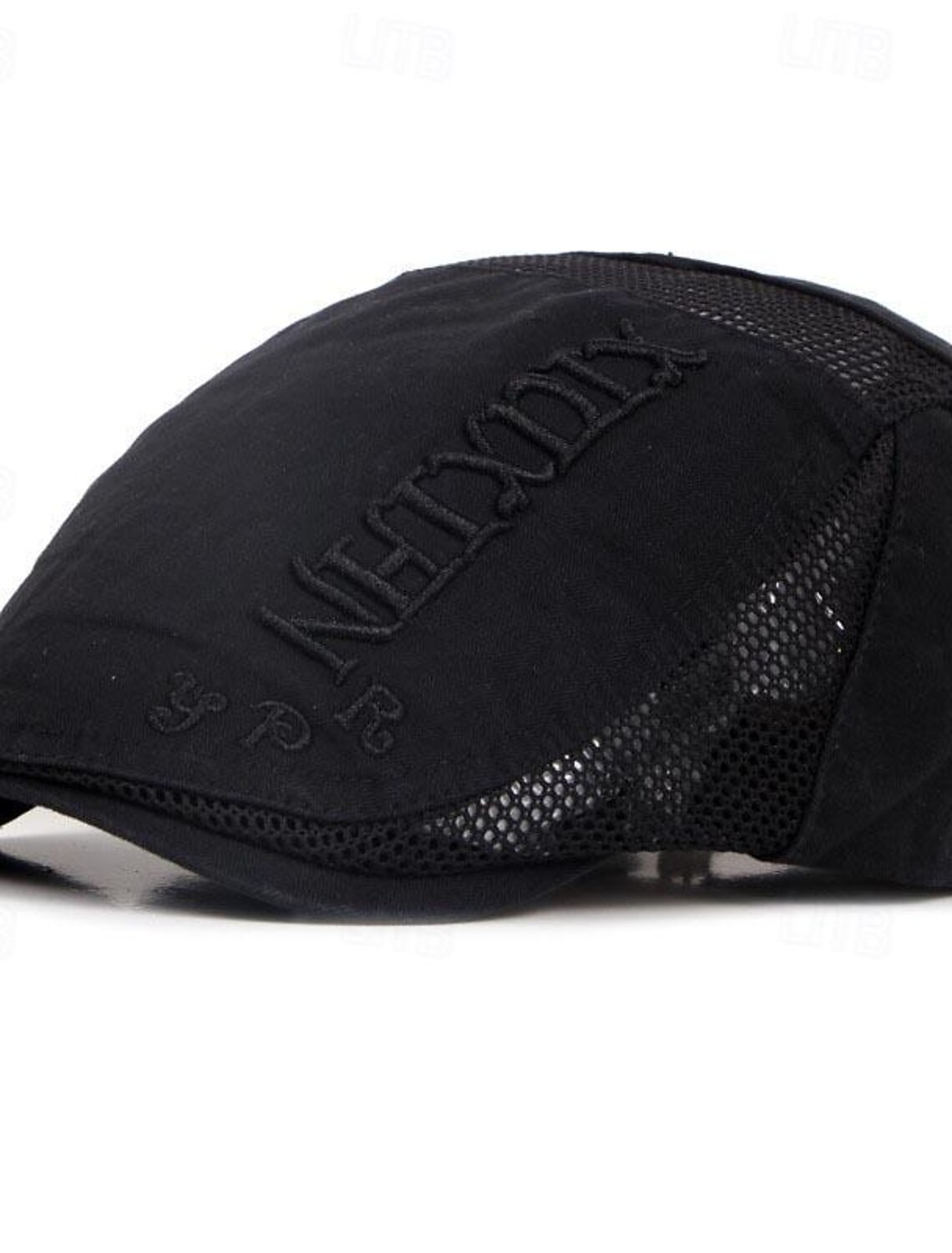 Men's Flat Cap Ascot Hat Newsboy Black khaki Polyester Embroidery