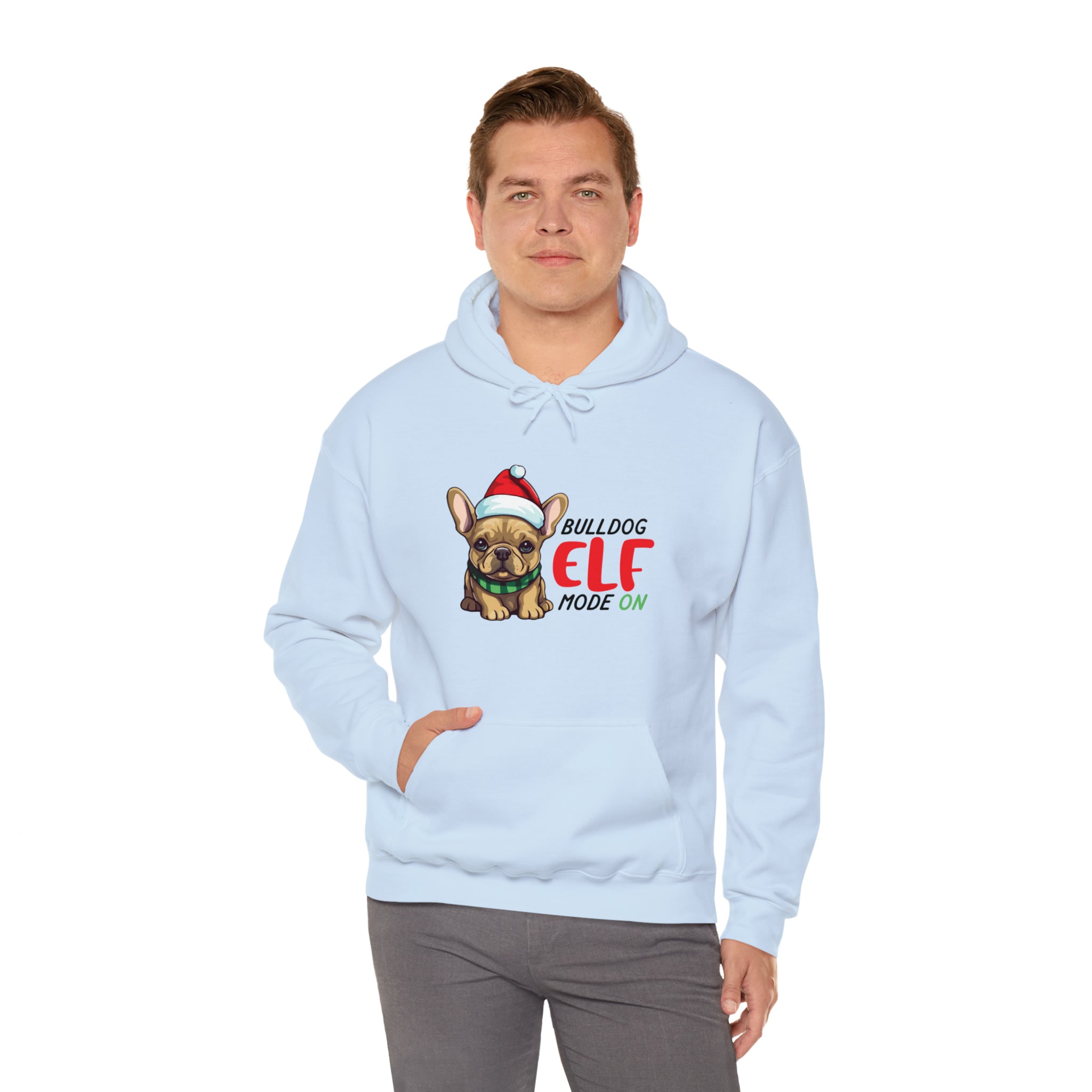 French Bulldog Elf Mode On Unisex Hoodie Useful Frenchie Gear