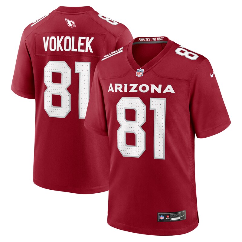None Travis Vokolek AZ Cardinals Timeless Elite Jersey Game Day Wear