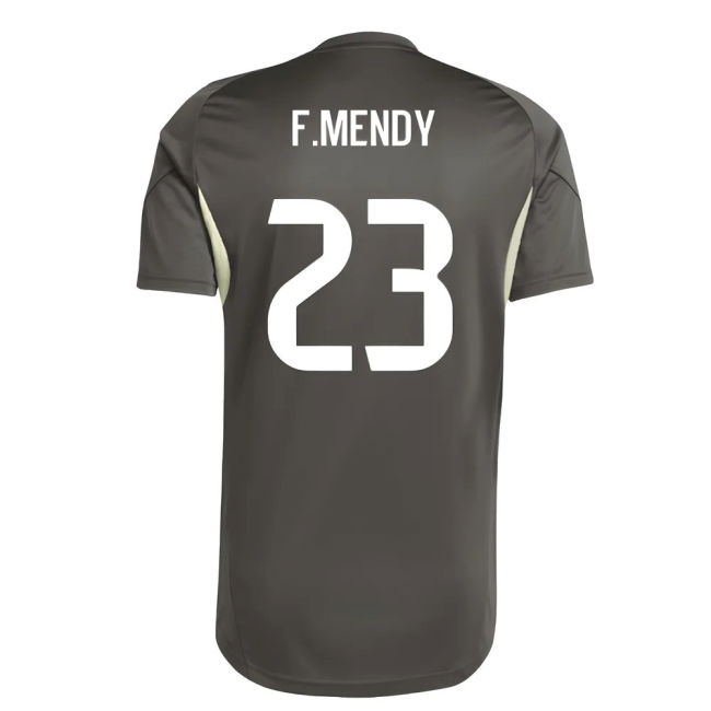 2025-2026 Real Madrid Training Jersey (Utility Grey) (F.Mendy 23)