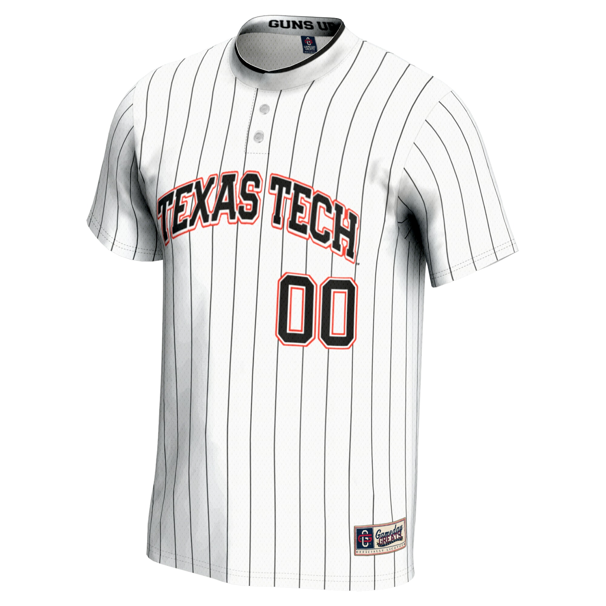 [DDG] Texas Tech Red Raiders GameDay Greats Youth NIL Pick-A-Player Lightweight Softball Jersey - White