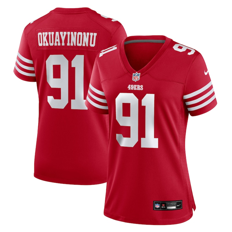 Sam Okuayinonu San Francisco 49ers Nike Women's Team Game Je...