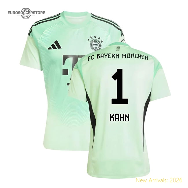 Fan-Favorite 2025-2026 Bayern Munich Home Goalkeeper Shirt (Glory Mint) (Kahn