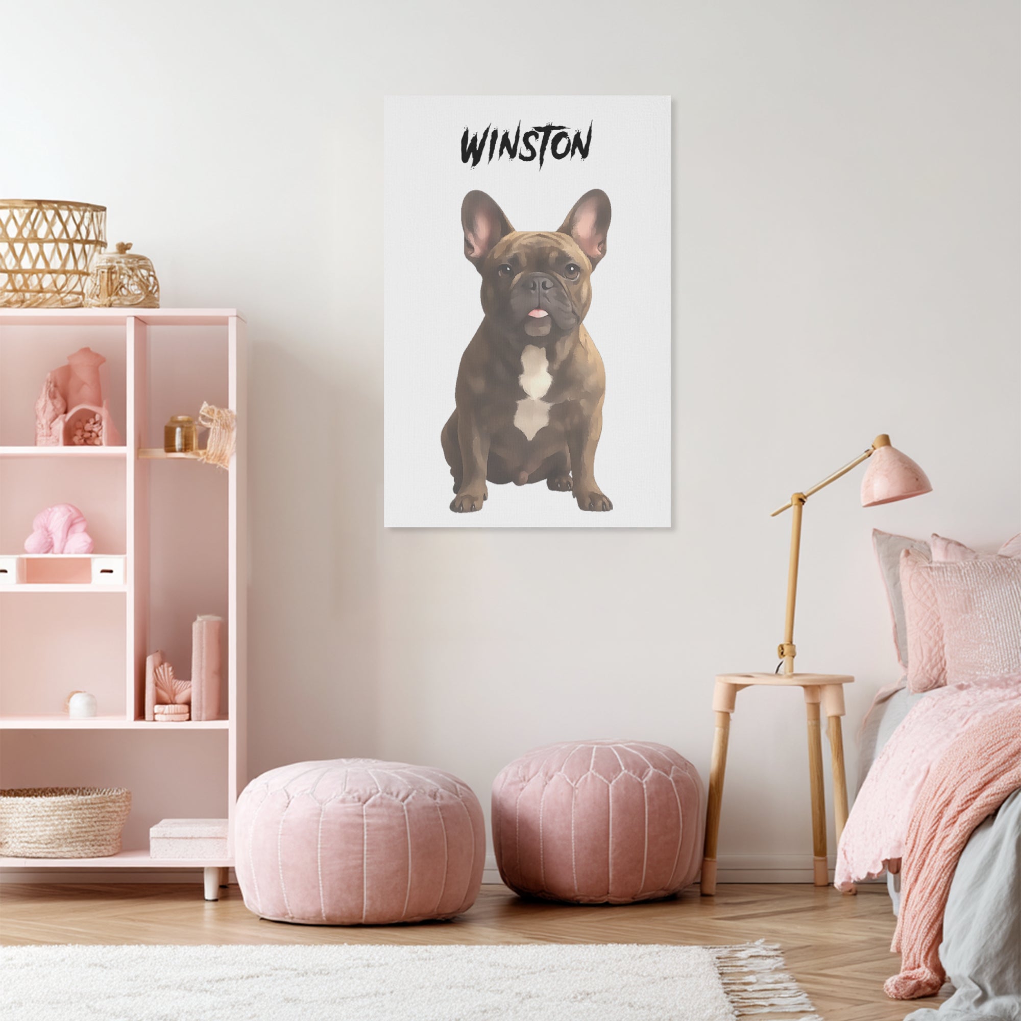 Everyday Archie - Personalized Vertical Canvas Painting as a Gift