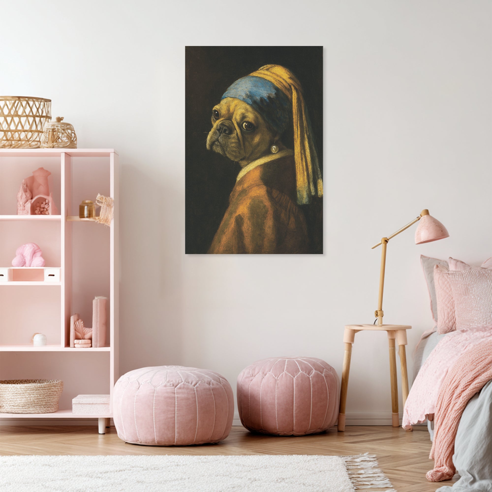 Milo - Vertical Canvas Painting