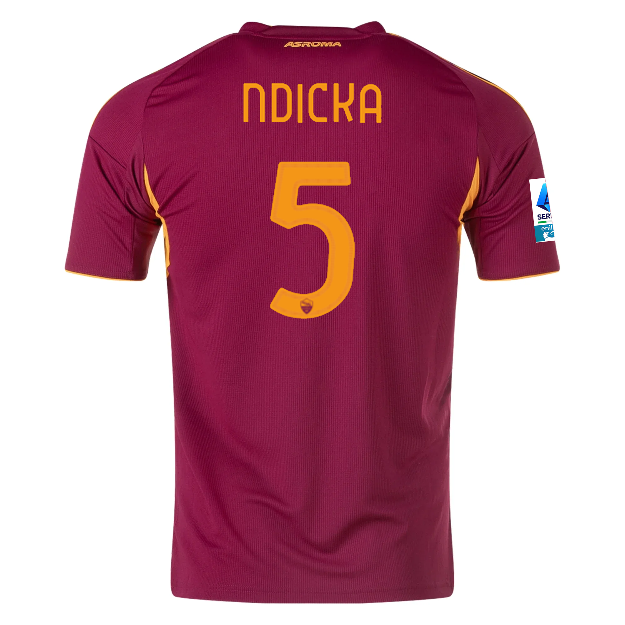 AS Roma Ndicka 2025-2026 Ser Home Jersey – Authentic Shirt