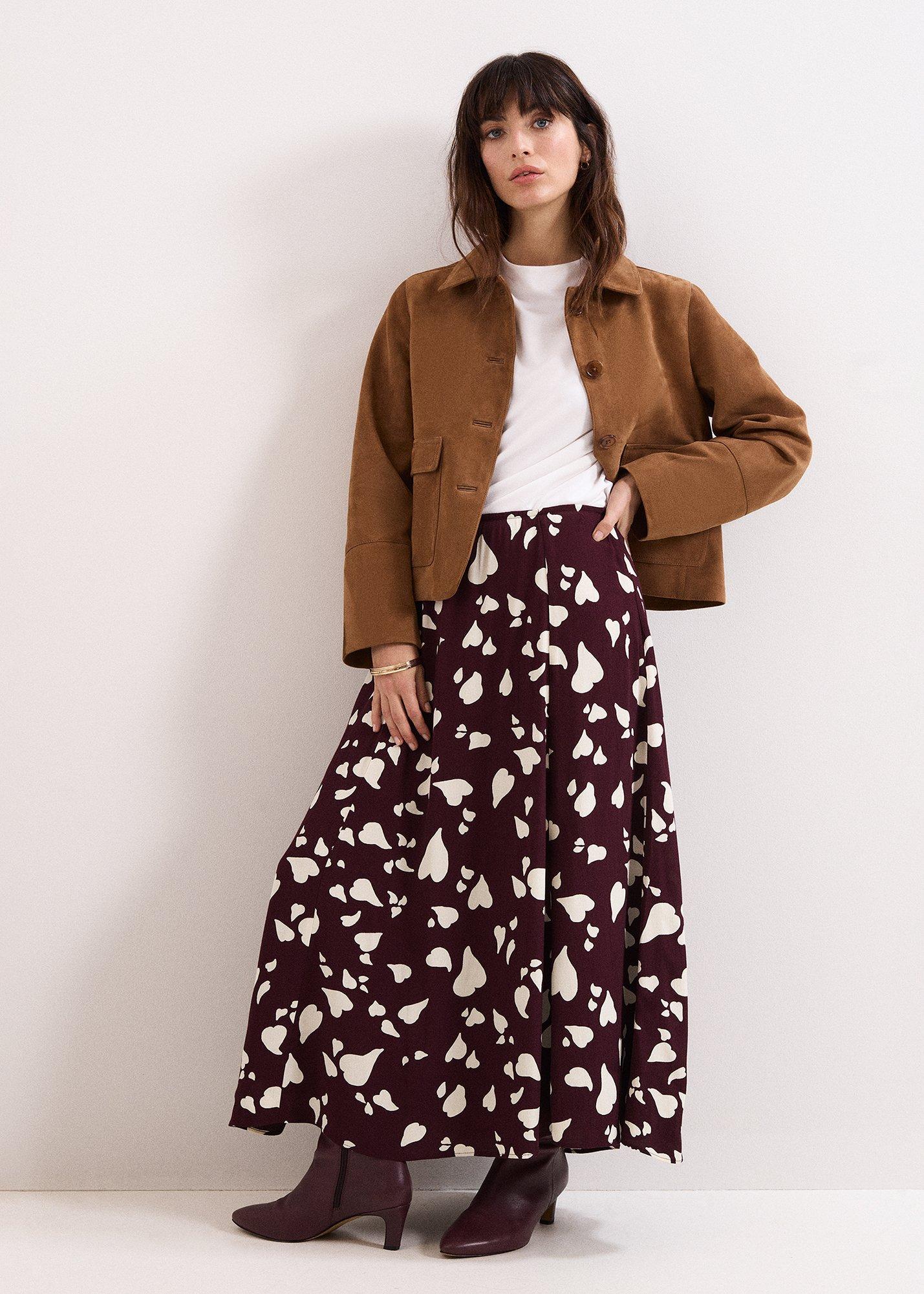 Valentina Heart Print Skirt
