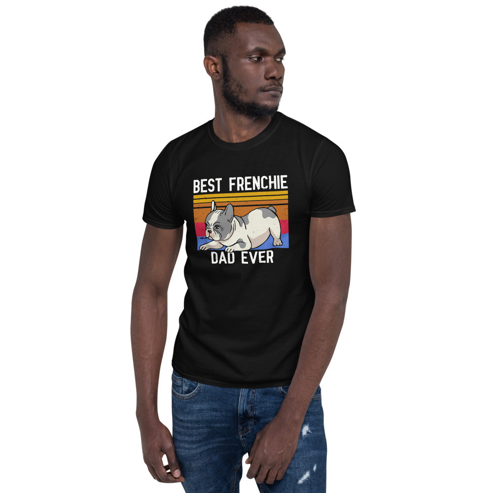 Best French Bulldog Dad - Short-Sleeve Unisex T-Shirt