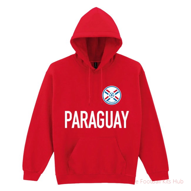 Paraguay National Team Text Hoodie (Red)