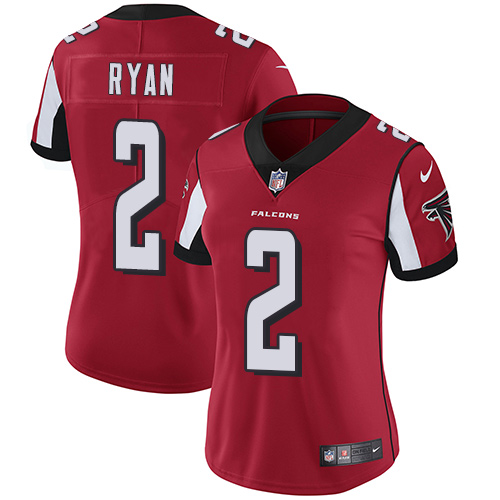 Premium NFL Atlanta Falcons #2 Matt Ryan Red Limited Jersey - Fan A...