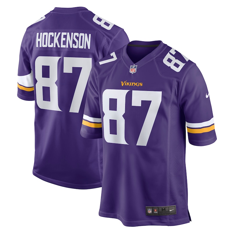 None T.J. Hockenson Minnesota Vikings Powerhouse Team Authentic Jersey