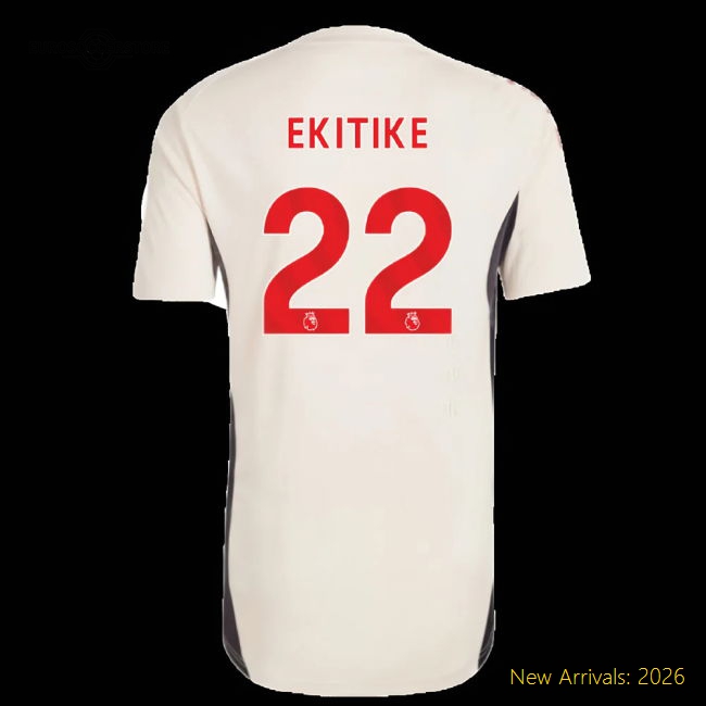 2025-2026 Liverpool Training Jersey (White) - Kids (Ekitike 22)