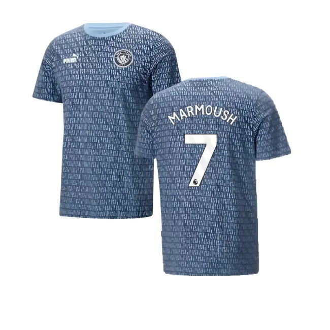 2024-20 Man City Puma Home Football Jersey Marmoush 7 L M S Kids