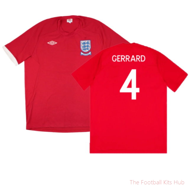 England 2010-11 Away Shirt (South Africa Badge Detail) (M) (Excellent) (GERRARD 4)