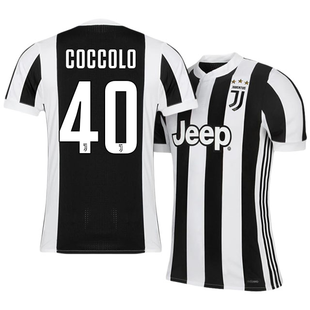 Juventus Home 201718 Luca Coccolo 40 Soccer Jersey Shirt - Official