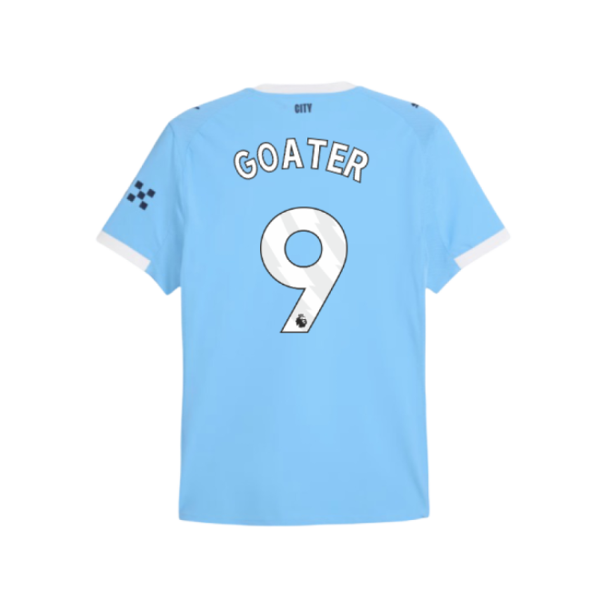Authentic 2025-2026 Man City Authentic Home Shirt (goater 9)
