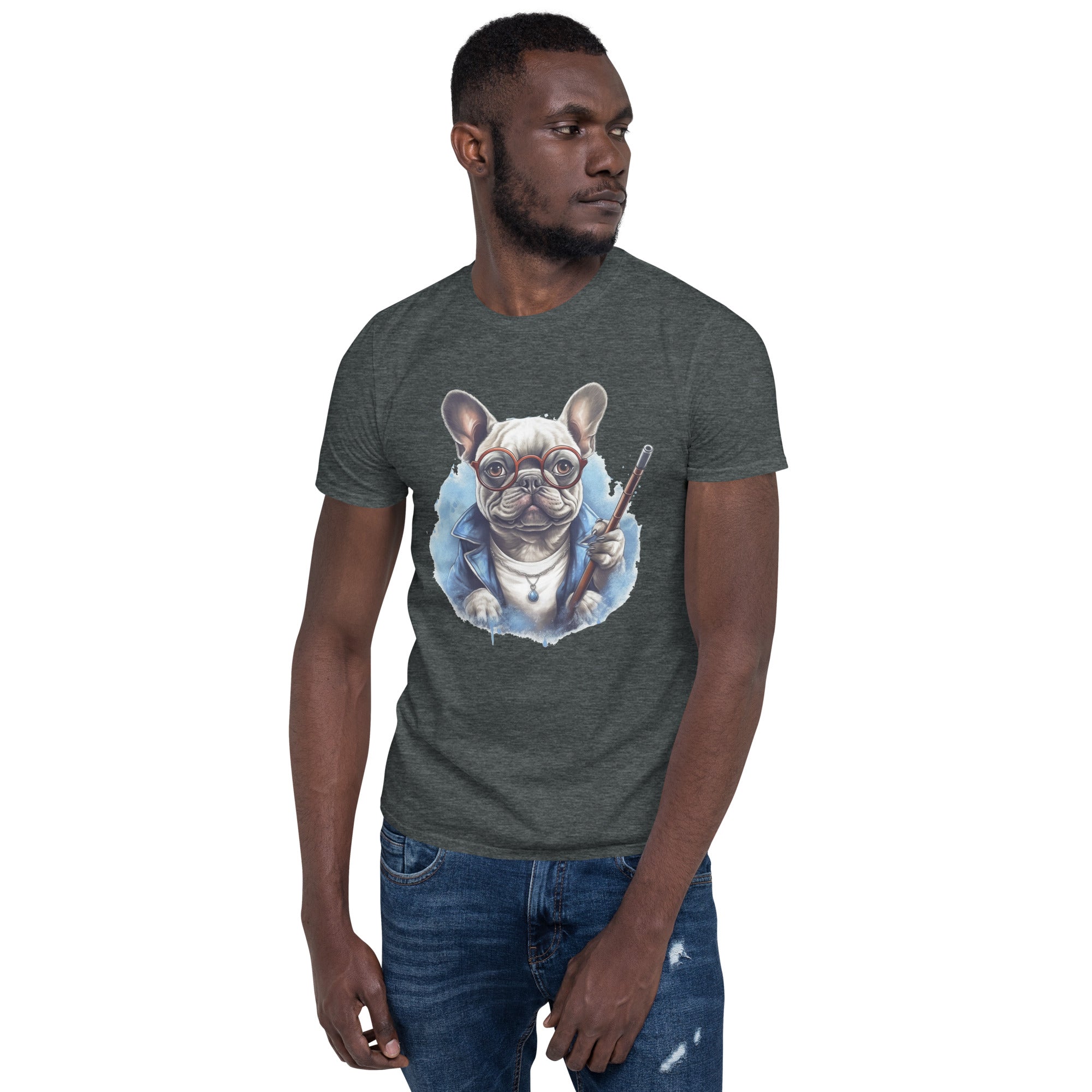 Courageous Frenchie-Themed Unisex T-Shirt