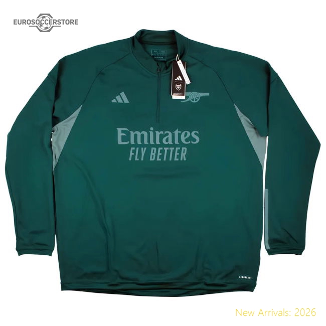 Official 2023-2024 Arsenal Eu Training Top (rich Green) - Premium