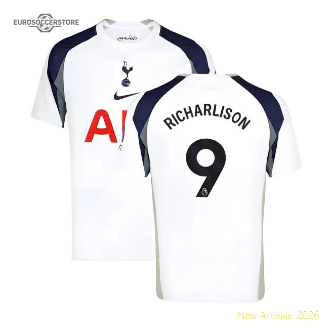 Authentic 2025-2026 Tottenham Hotspur Home Shirt (richarlison 9)