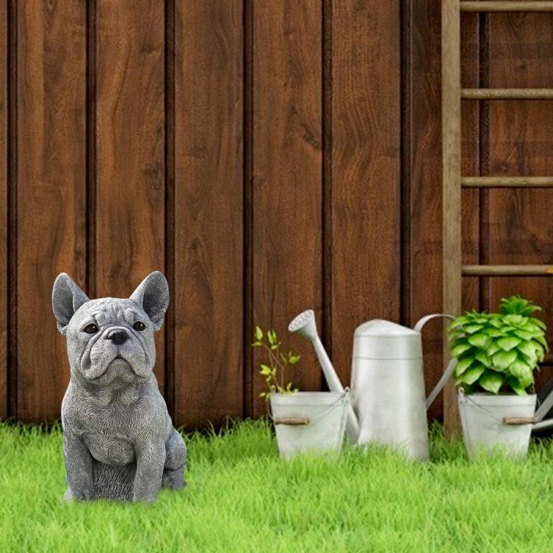 French Bulldog Statue Garden Decor Sculpture