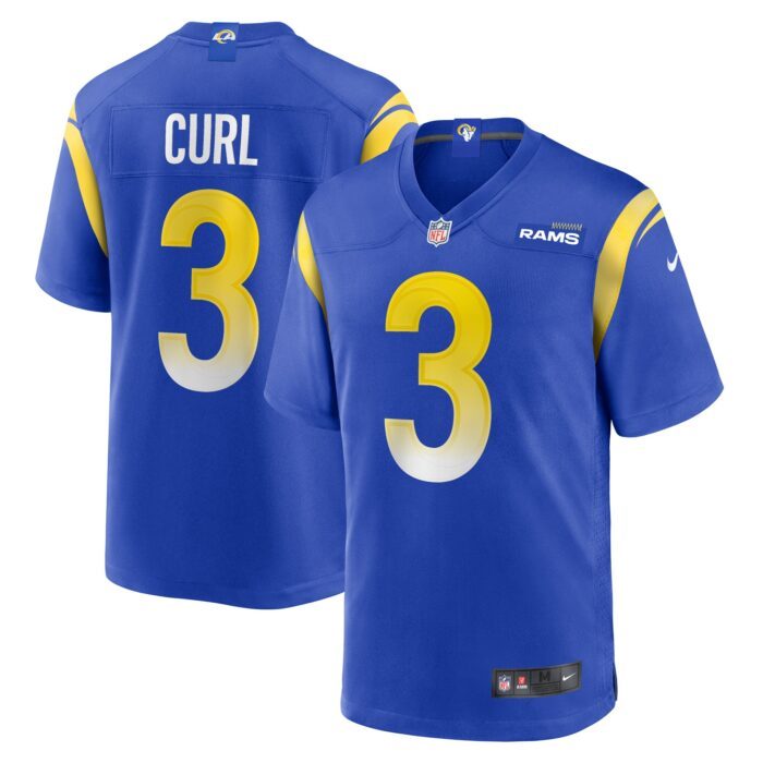 Men's Los Angeles Rams Kamren Curl Nike Royal Game Jersey
