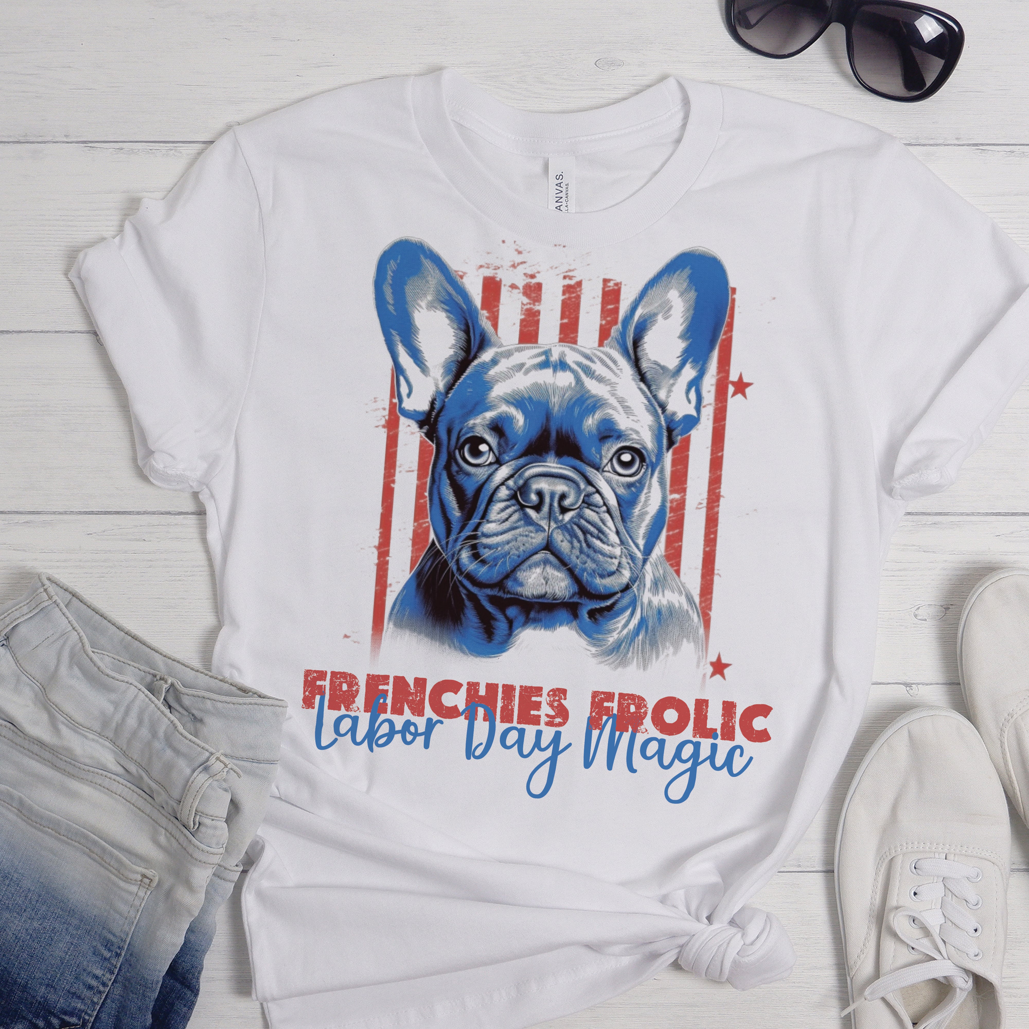 French Bulldog Radiant French Bulldog Labor Day Tee Unisex T Shirt Durable Dog Item