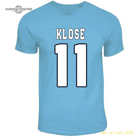 Top-Quality Miroslav Klose Lazio Hero T-Shirt (Sky Blue)
