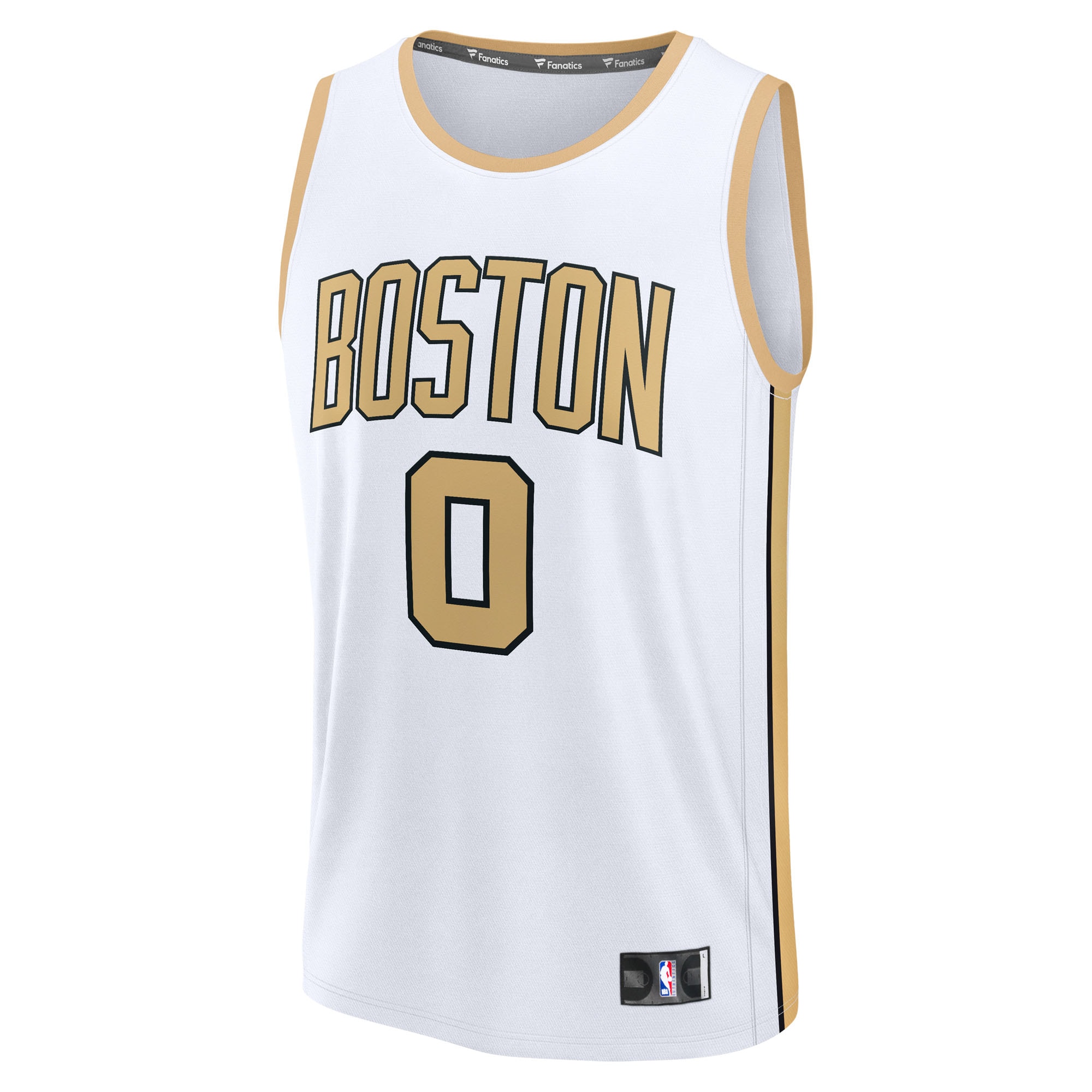 [SJH] Jayson Tatum #0 Boston Celtics Youth 2025/26 City Edition Fast Break Jersey - White