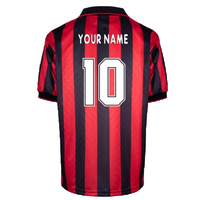 Ac Milan 1996 Home Retro Shirt (your Name) - Match Quality