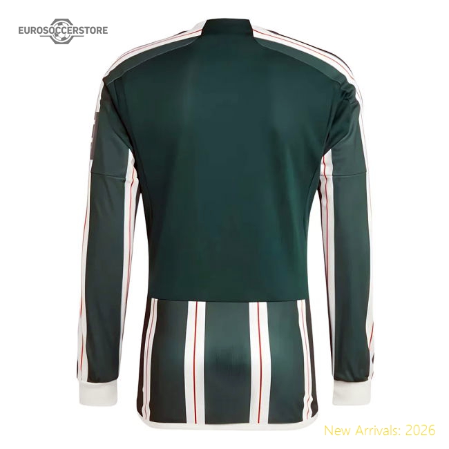 Superior 2023-2024 Man Utd Long Sleeve Away Shirt (mainoo 37)