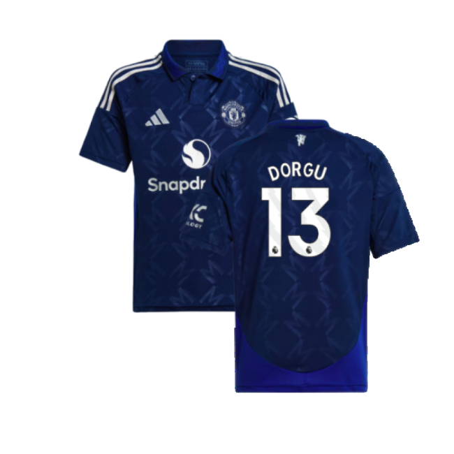 Authentic 2024-2025 Man Utd Away Shirt (kids) (dorgu 13) - Premium