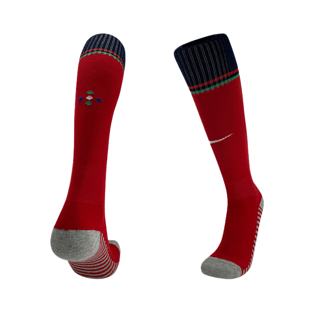 [Super Quailty] Men's Portugal Home Jersey Full Kit Euro 2024Authentic