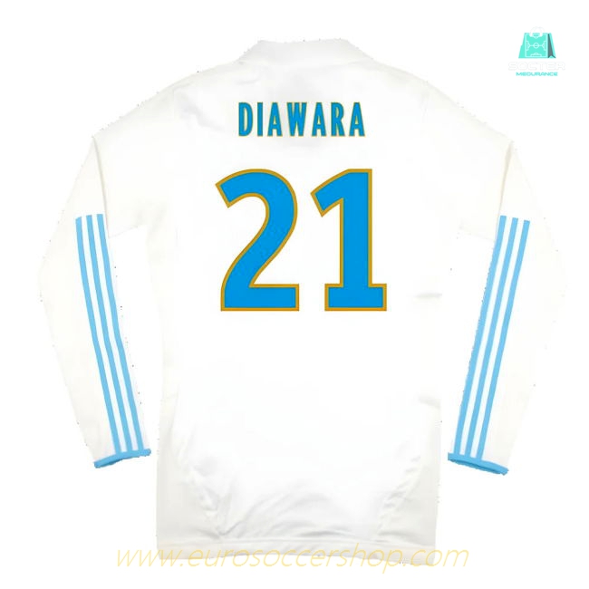 Marseille 2011-12 Player Spec Long Sleeve Home Shirt ((Excellent) L) (Diawara 21)