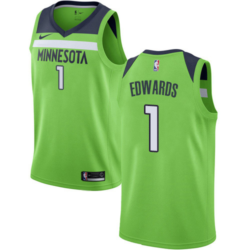 Nike Green Minnesota Timberwolves #1 Jersey - Discounted Quality