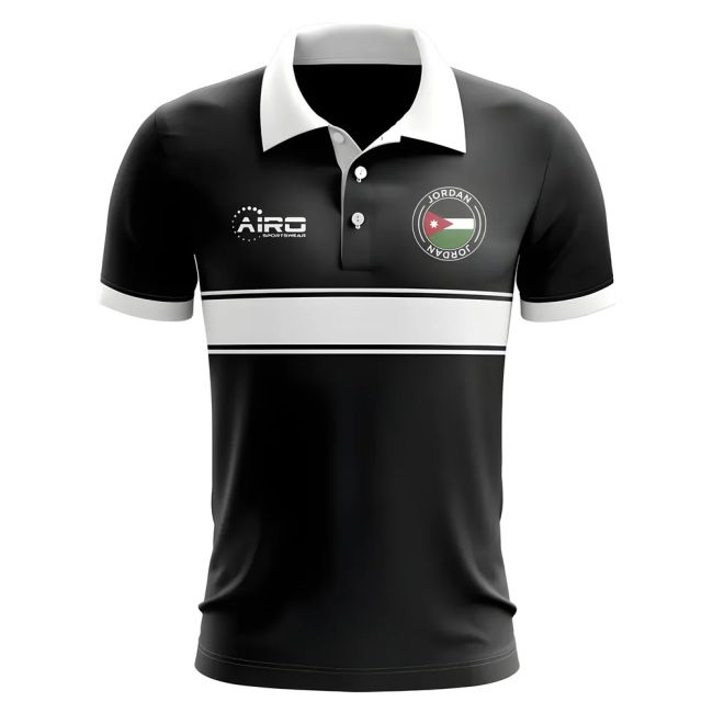 Jordan Concept Stripe Polo Shirt (Black)