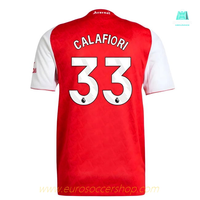 2025-2026 Arsenal Authentic Home Shirt (Calafiori 33)