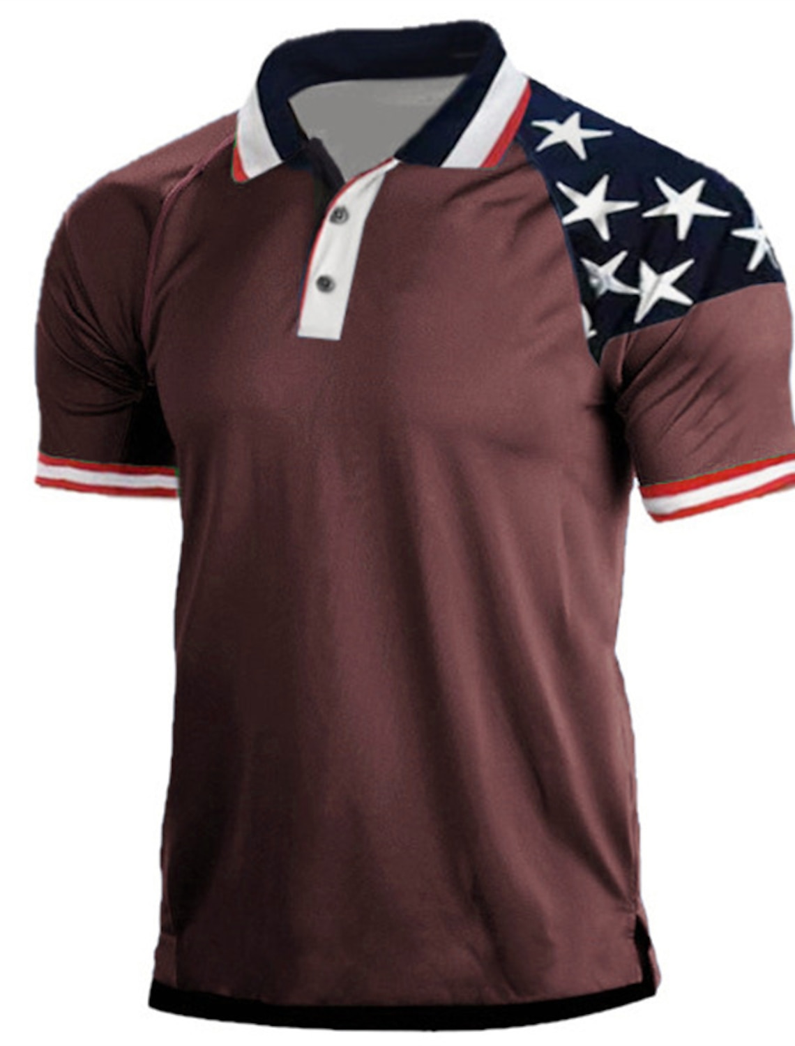 America's 250th Anniversary Men's Star Veterans Patriotic Polo Shirts